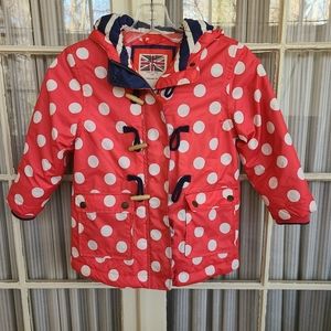 Red Polka Dot Mini Boden Kids Coat